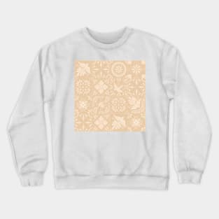 Mexican Beige Talavera Tile Pattern by Akbaly Crewneck Sweatshirt